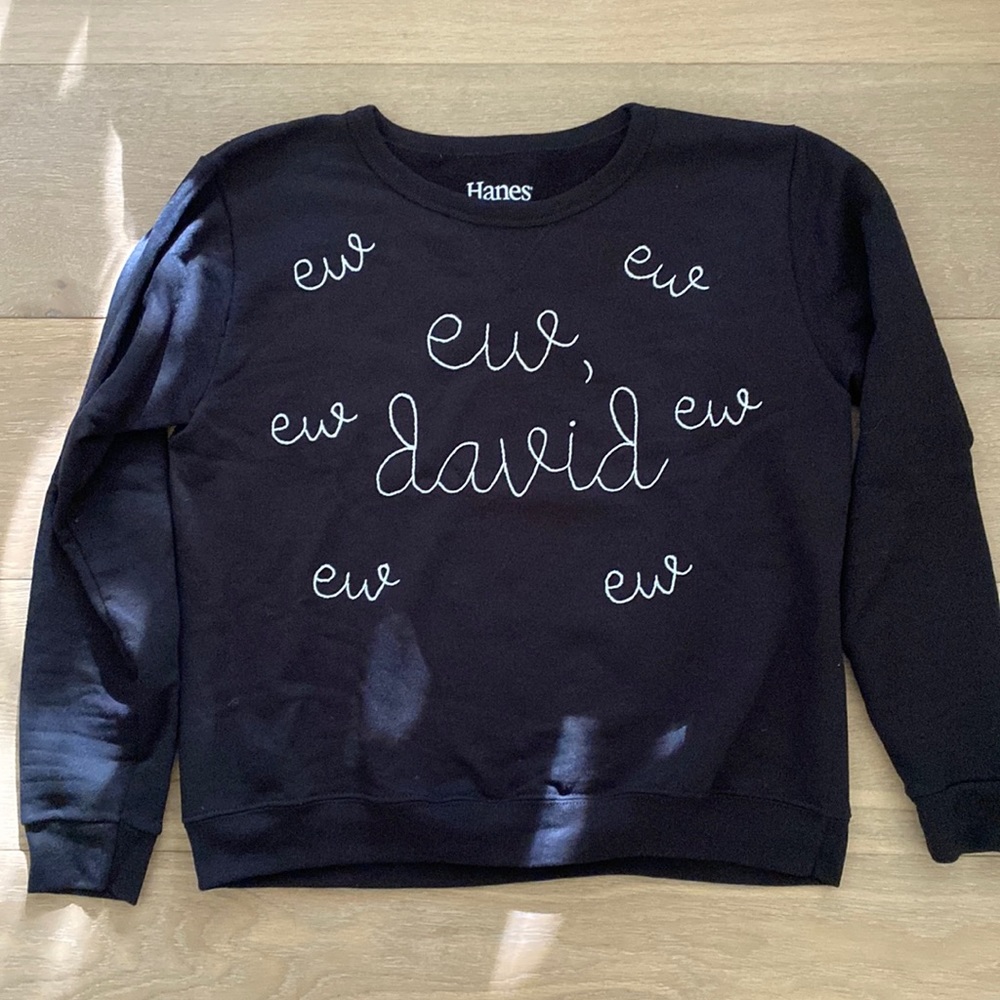 Custom Handmade Schitt’s Creek Sweatshirt (S, Black)